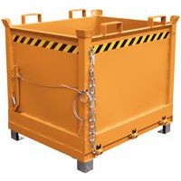 Klappbodencontainer - 1 Fach auf Sockel oder Rollen - Bauer