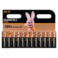 Alkali-Batterie AA Plus 100 % - 12 Stück - Duracell