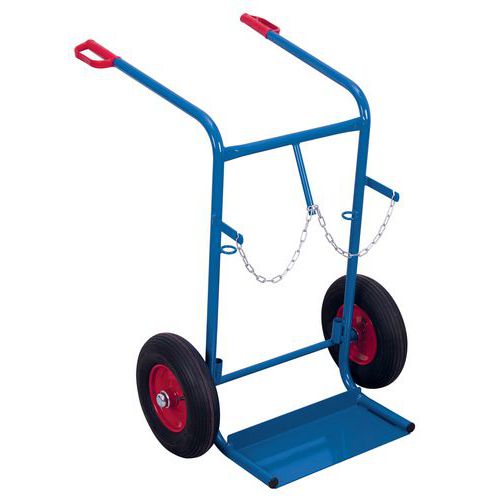 Flaschenkarre aus Stahl - 2 Flaschen 40 L/50 L - Tragkraft 200 kg Flaschenkarre aus Stahl - 2 Flaschen 40 L/50 L - Tragkraft 200 kg