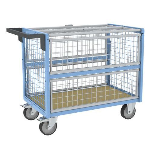 Wagen mit Gitterbox und Dach, 500 kg - FIMM Wagen mit Gitterbox und Dach, 500 kg - FIMM